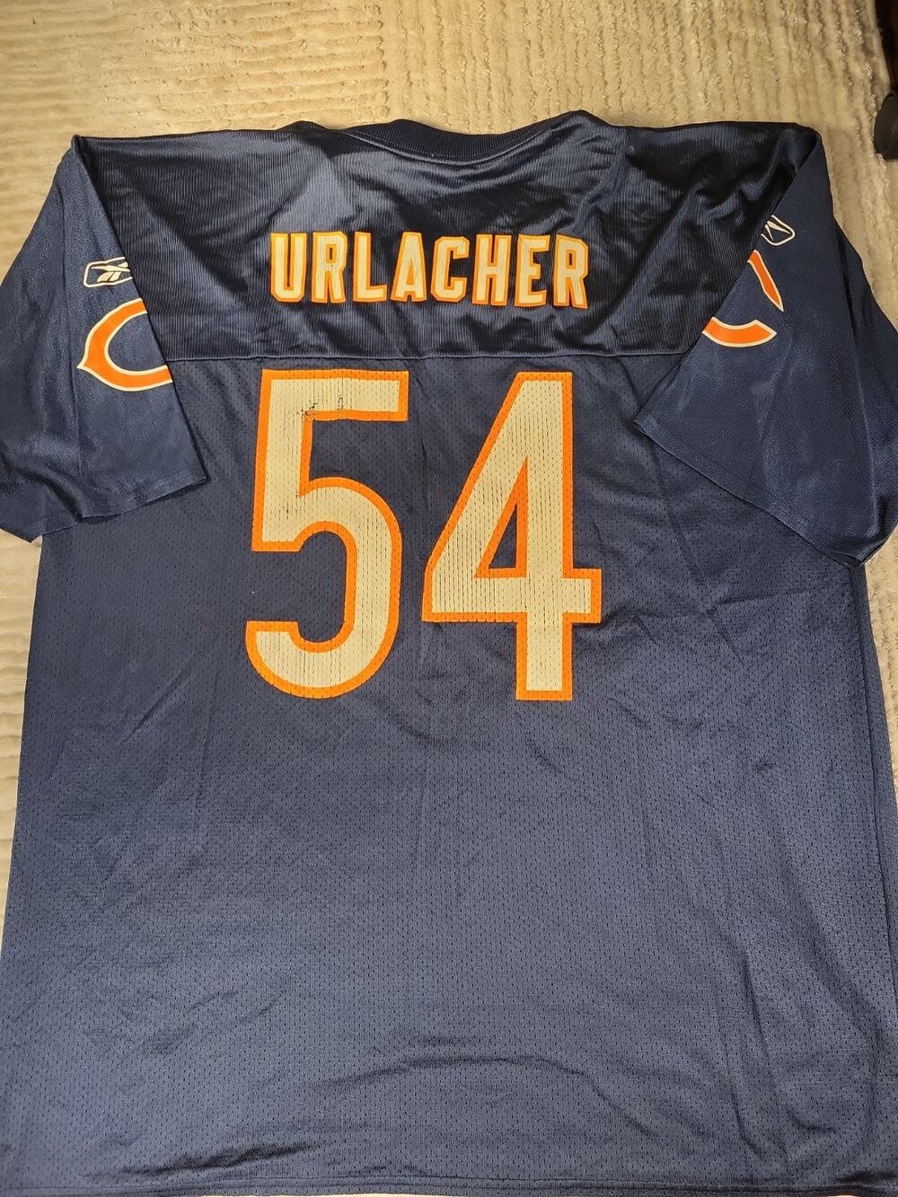 Reebok Brian Urlacher Chicago Bears Football Jersey Mens Size XL Adult Vintage